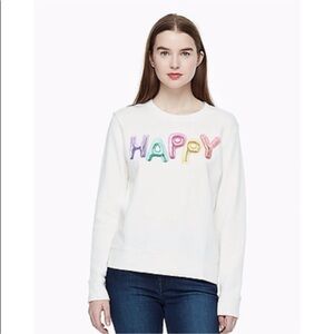 Kate Spade Colorful 'HAPPY' sweatshirt